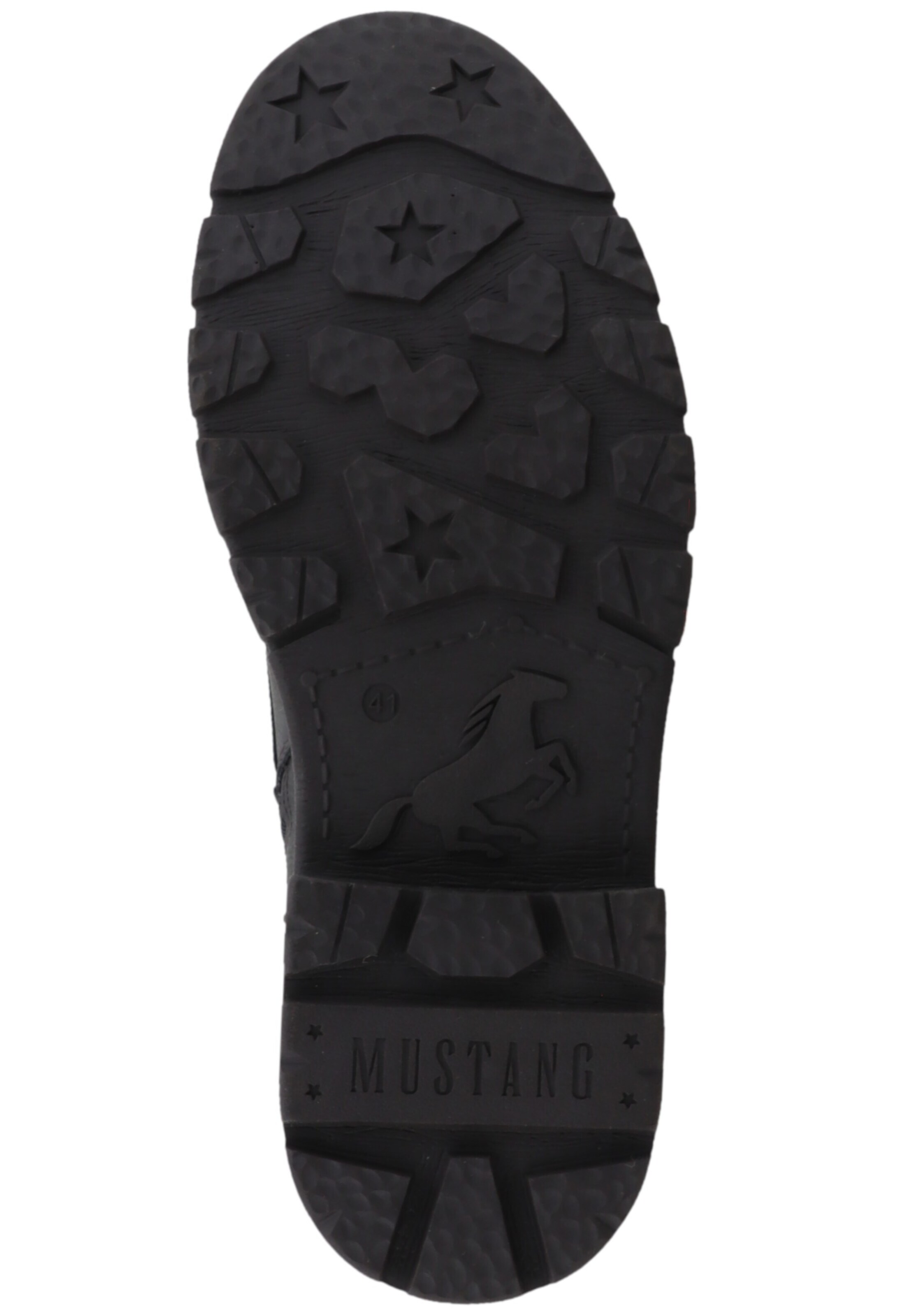 MUSTANG - Bota com atacadores em preto