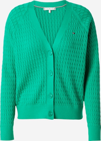 Cardigan TOMMY HILFIGER en vert : devant