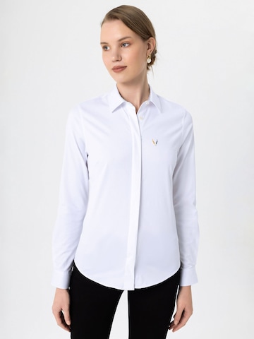 By Diess Collection - Ajuste estrecho Camisa en blanco: frente