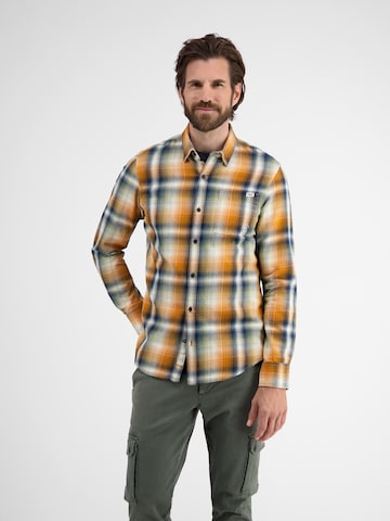 LERROS Regular fit Button Up Shirt in Orange: front