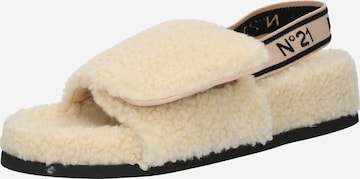 Sandalo di N°21 in beige: frontale