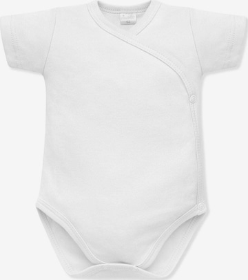 Pinokio Romper/Bodysuit in White: front