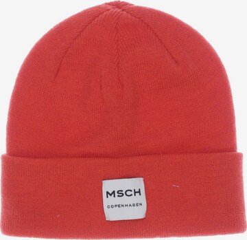 MSCH COPENHAGEN Hat & Cap in One size in Red: front