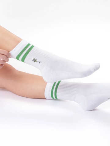 Occulto Socken 'Summer' in Weiß