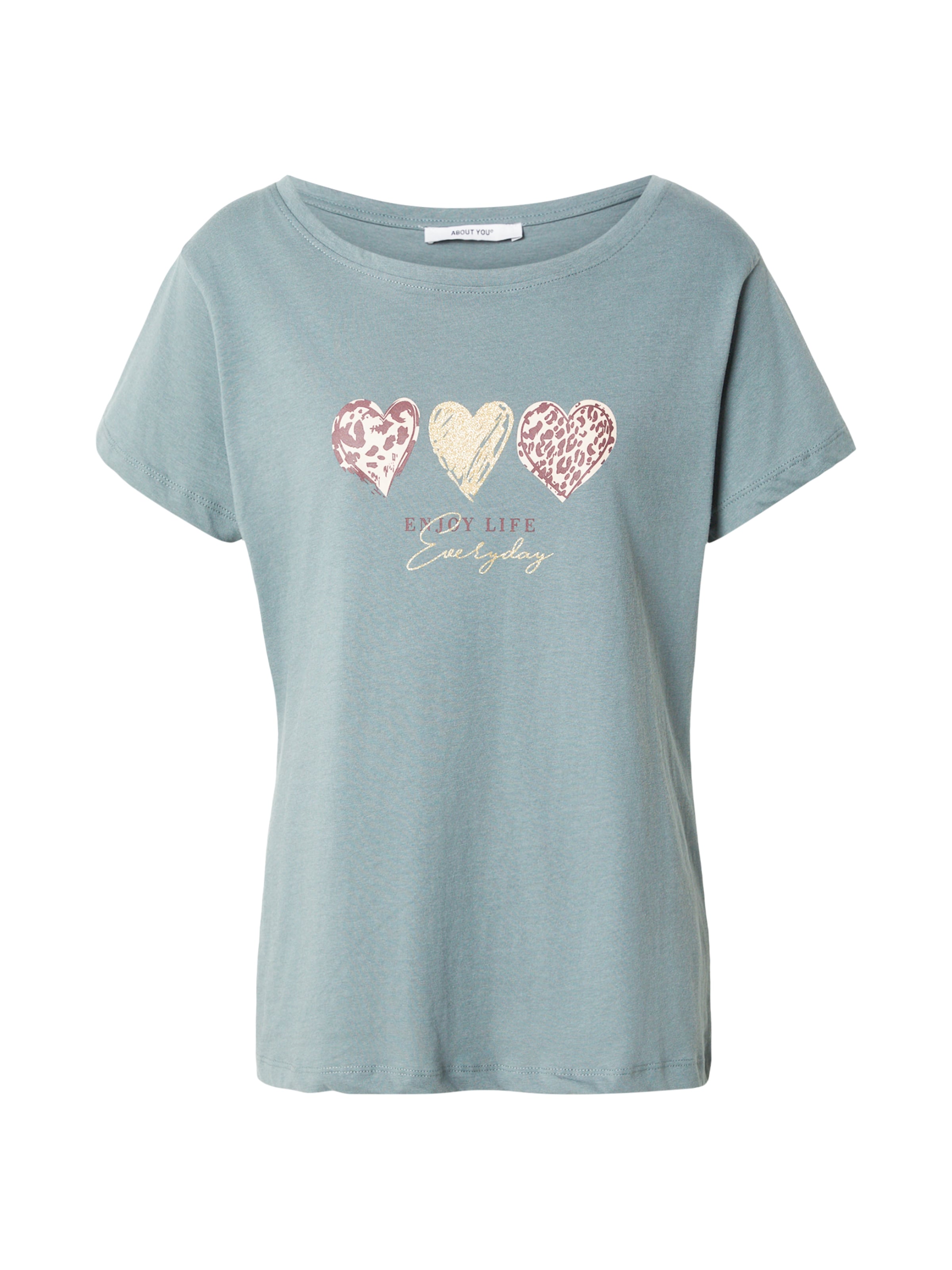 ABOUT YOU T-Shirt 'Isa' in Grün: Vorderseite