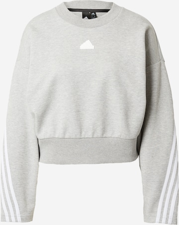 ADIDAS SPORTSWEAR Sports sweatshirt 'Future Icons 3-Stripes' in Grey: front