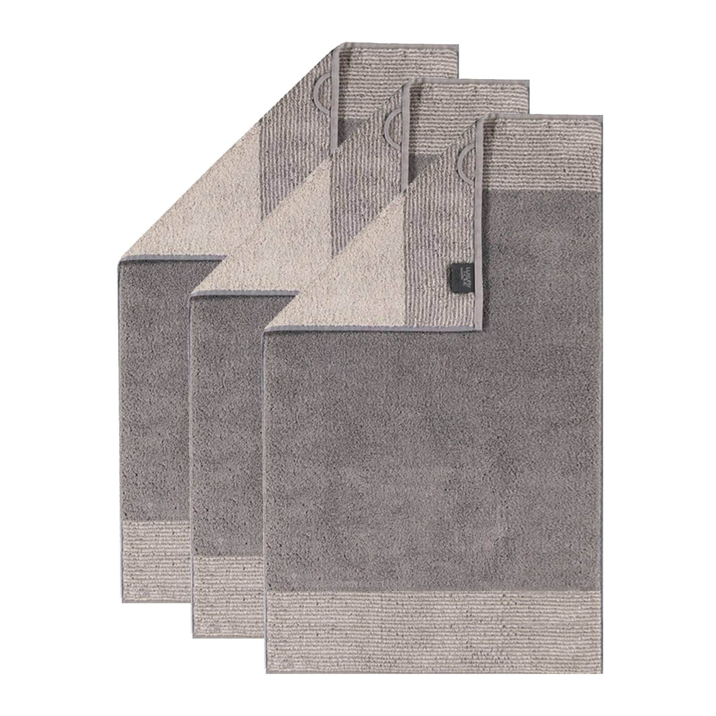 Cawö Handtuch in Grau: Vorderseite