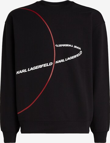 Sweat-shirt Karl Lagerfeld en noir : devant