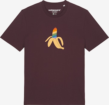 Watapparel Shirt 'Rainbow Banana' in Red: front