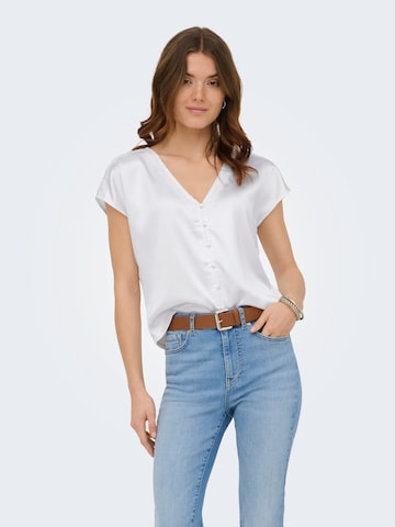 Chemisier 'ONLFARAYA' ONLY en blanc : devant