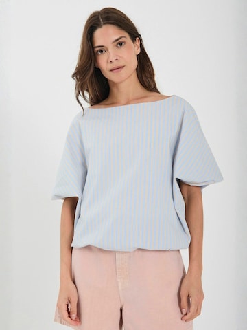 NORR - Top ' Carlo ' en beige: frente