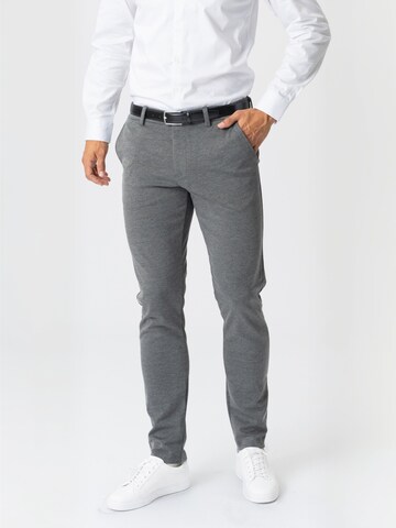 TEESHOPPEN Regular Trousers ' Performance ' in Grey: front