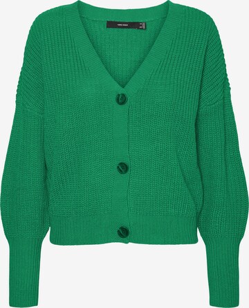 VERO MODA Knit cardigan 'Lea' in Green: front
