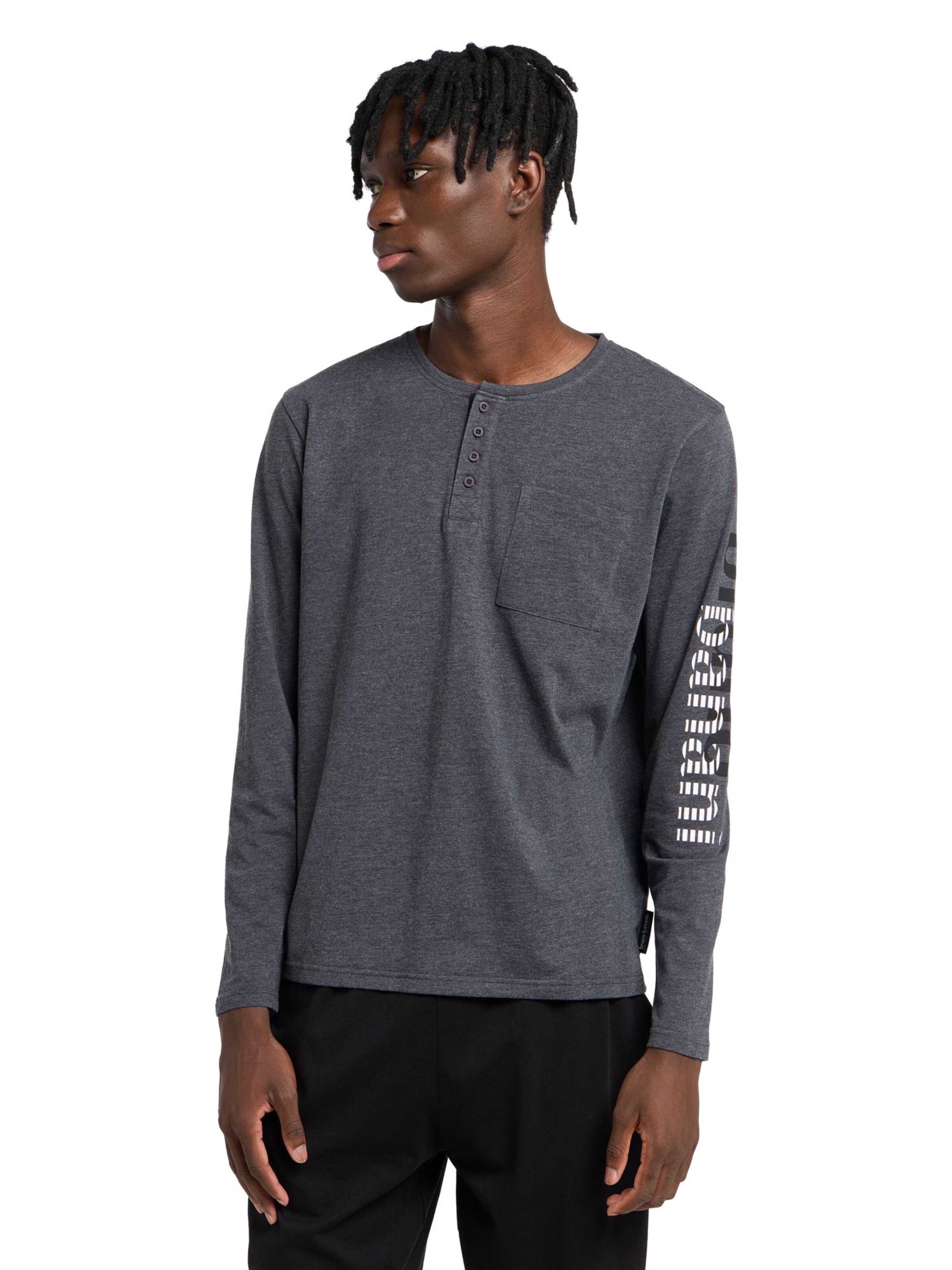 Pyjama long 'BEADLE' Bruno Banani en gris