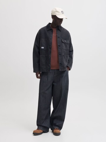 Bluză de molton 'JJEBradley' de la JACK & JONES pe maro