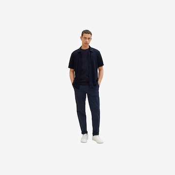 Coupe regular Chemise TOM TAILOR en bleu