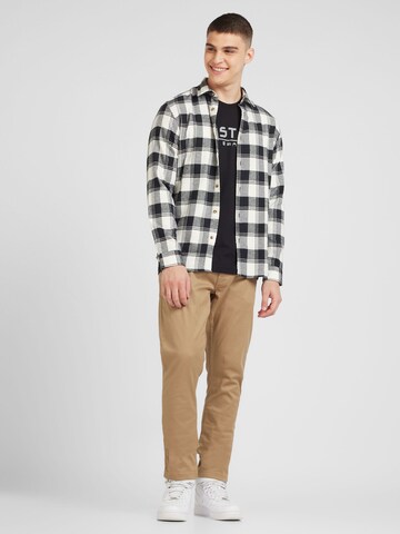 JACK & JONES Slim fit Overhemd 'JJJoshua' in Wit