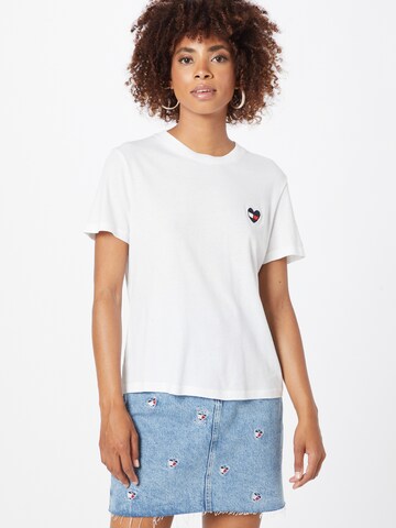 T-shirt Tommy Jeans en blanc : devant