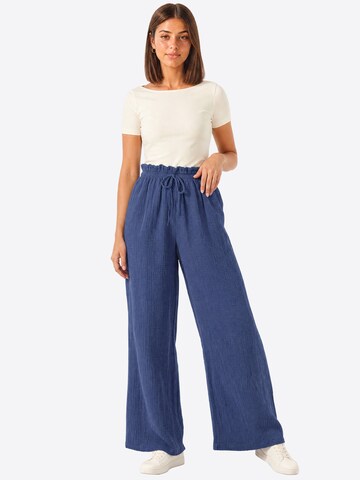 Wide Leg Pantalon ' Liska ' Seasons of April en bleu