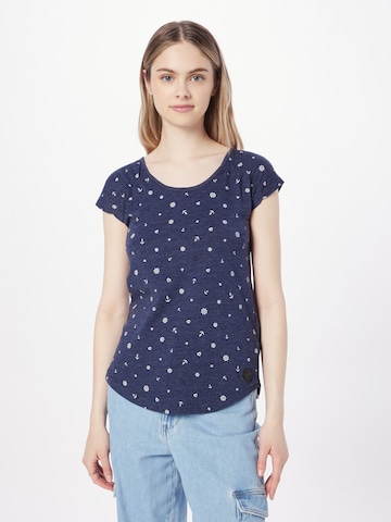WLD Shirt 'Follow Rivers' in Blauw: voorkant