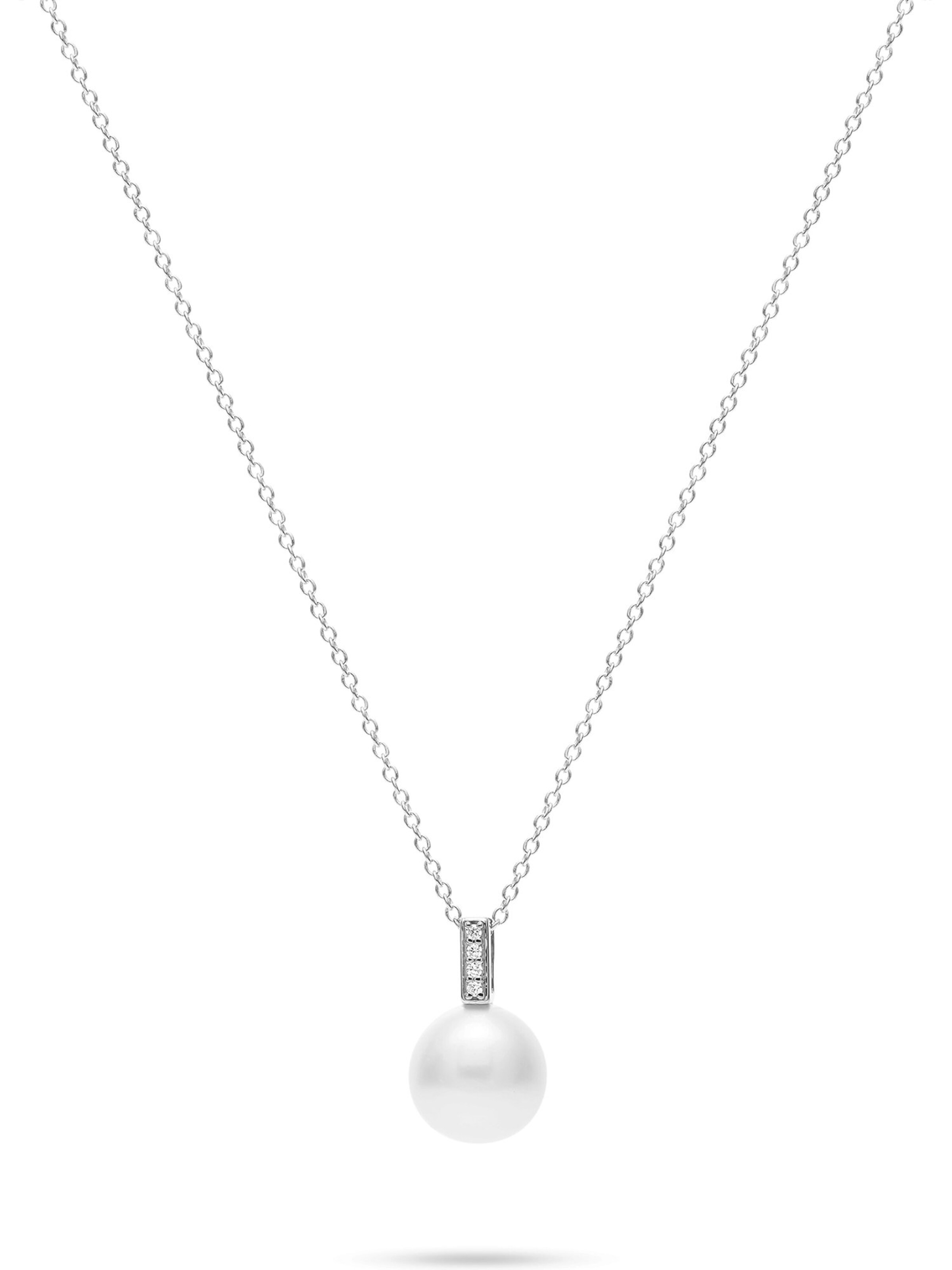 CHRIST Necklace in White: front