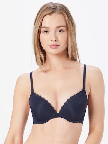 ESPRIT Push-up Bra in Blue: front