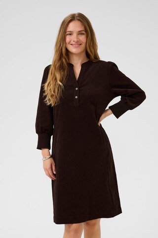 CULTURE Shirt dress 'Rhaena' in Brown: front