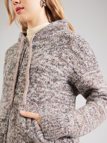 Geacă tricotată 'HAILEY' de la TOPSHOP pe gri