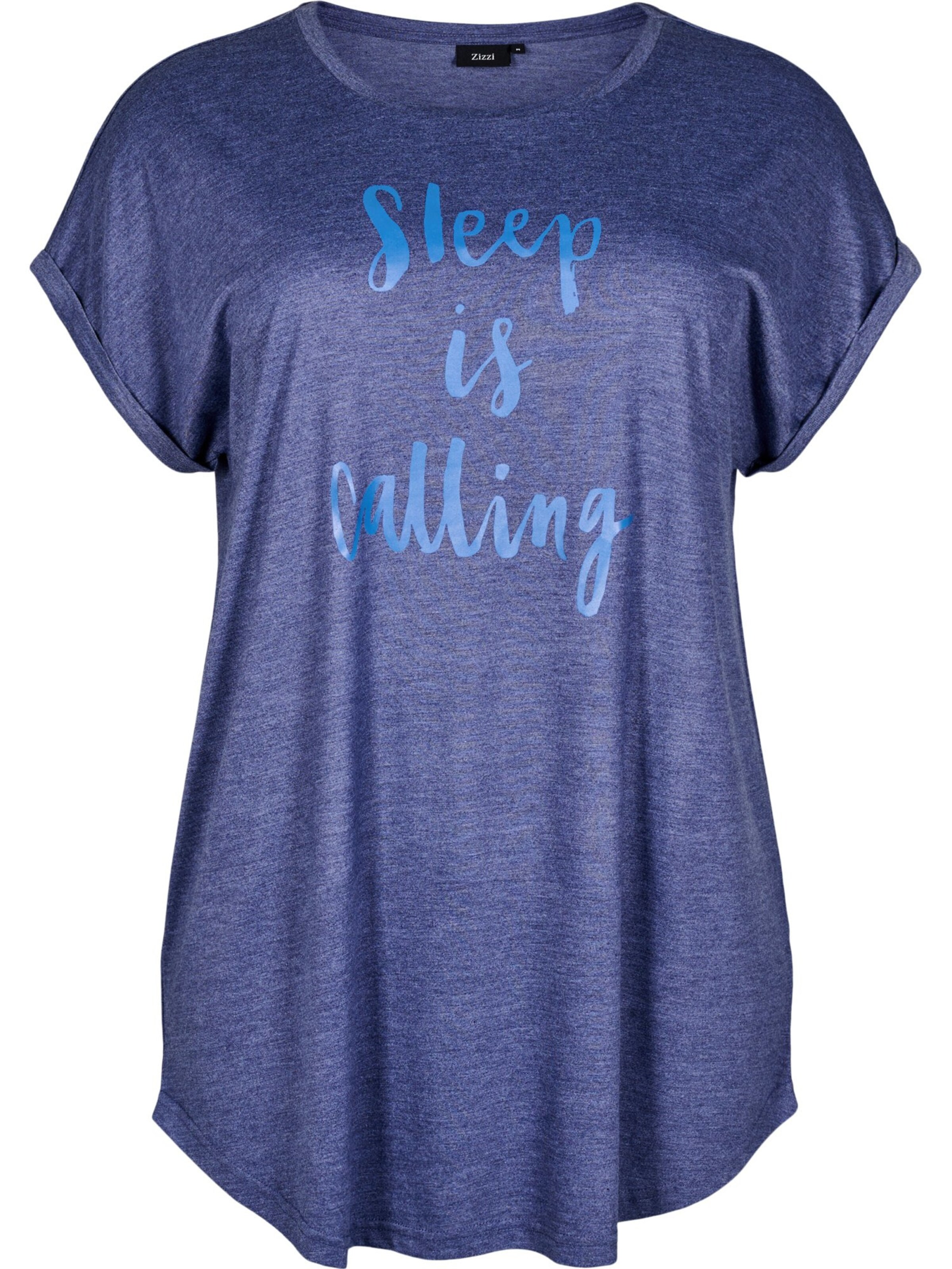 Zizzi Shirt 'Malis' in Blauw: voorkant