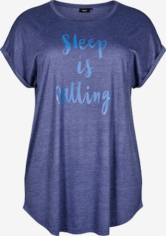 Zizzi - Camisa 'Malis' em azul: frente