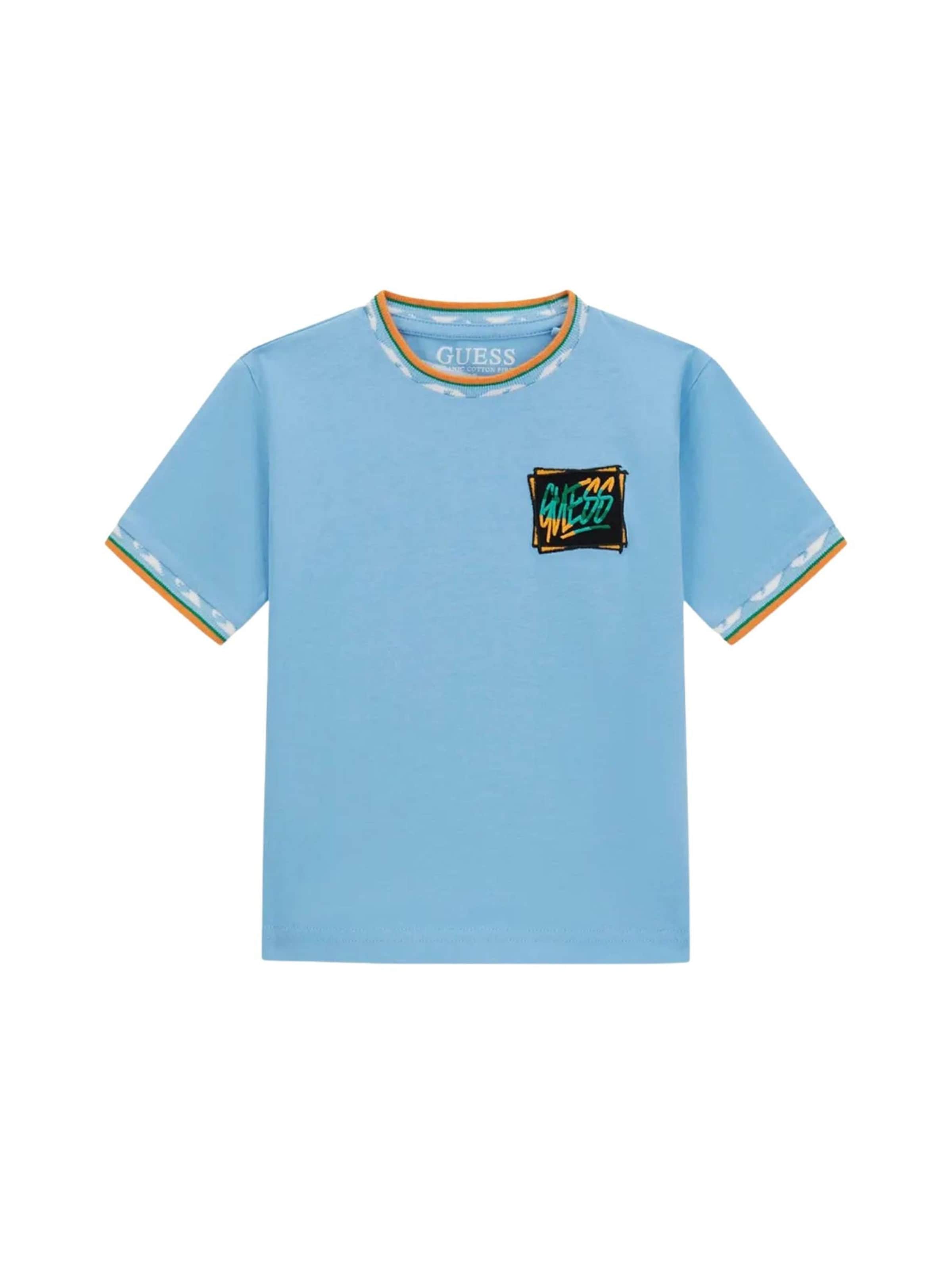 GUESS KIDS - Camiseta 'SS' en azul: frente