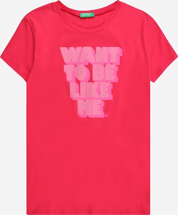 UNITED COLORS OF BENETTON T-shirt i rosa: framsida