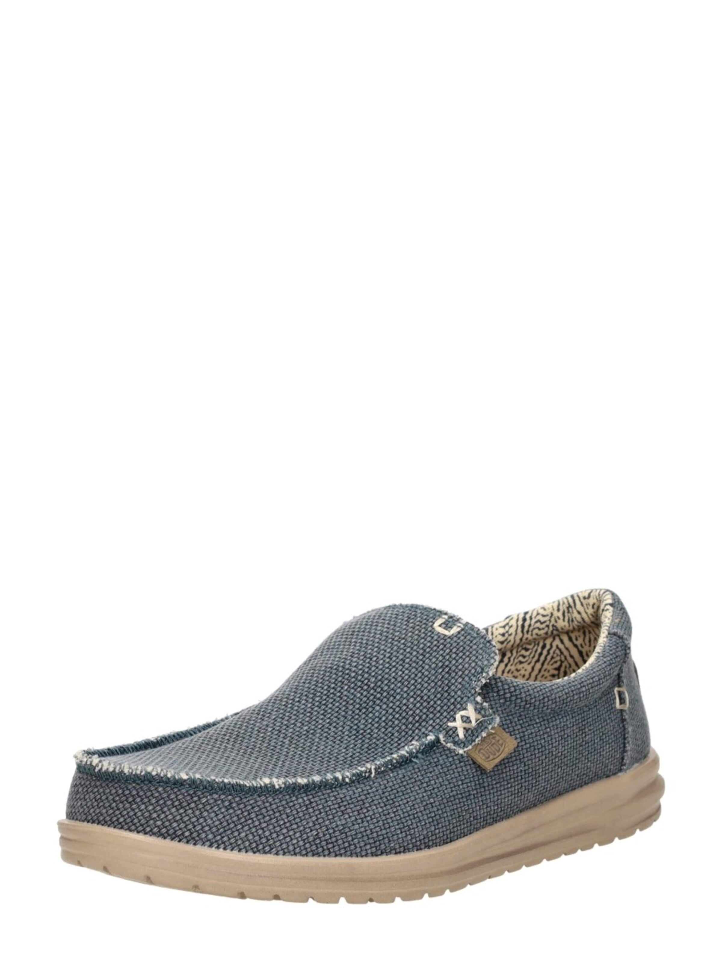 HEY DUDE Classic Flats 'Mikka Braided' in Blue: front