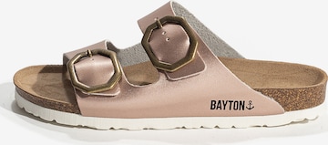 Bayton - Zapatos abiertos 'Atlas' en oro: frente
