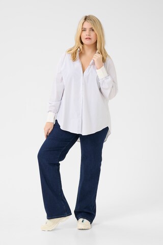 KAFFE CURVE Blouse 'Susie' in White