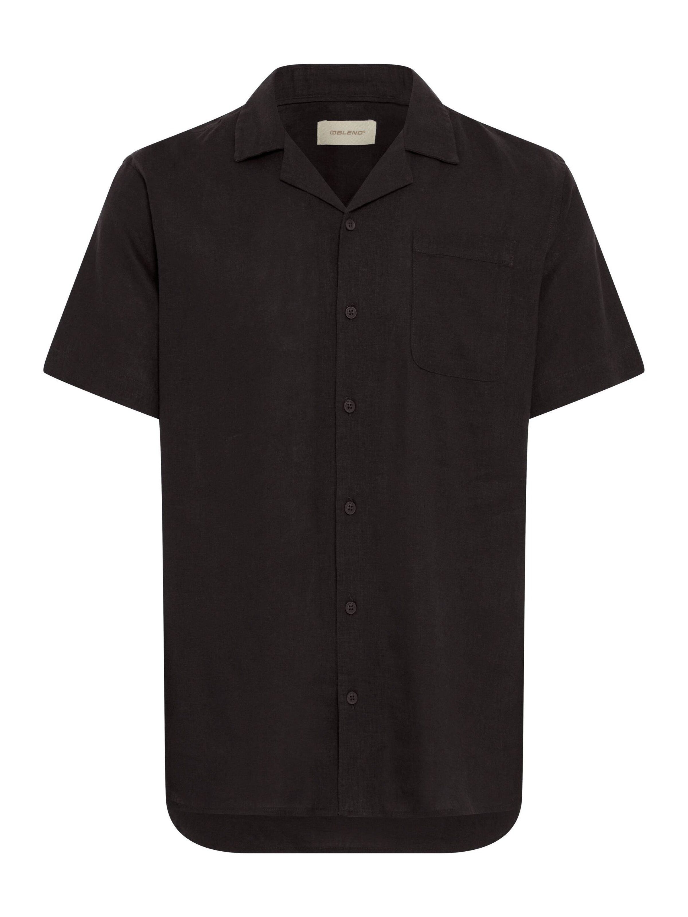 BLEND Overhemd 'BHVICTOR' in Zwart: voorkant