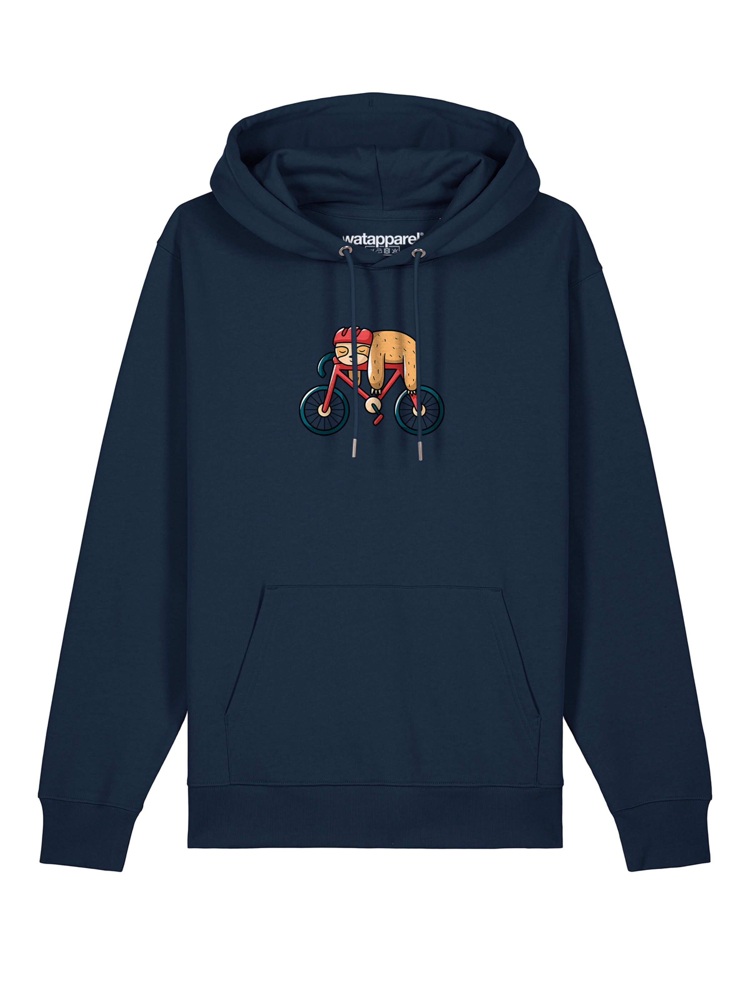 Sweat-shirt ' Sloth ' Watapparel en bleu : devant