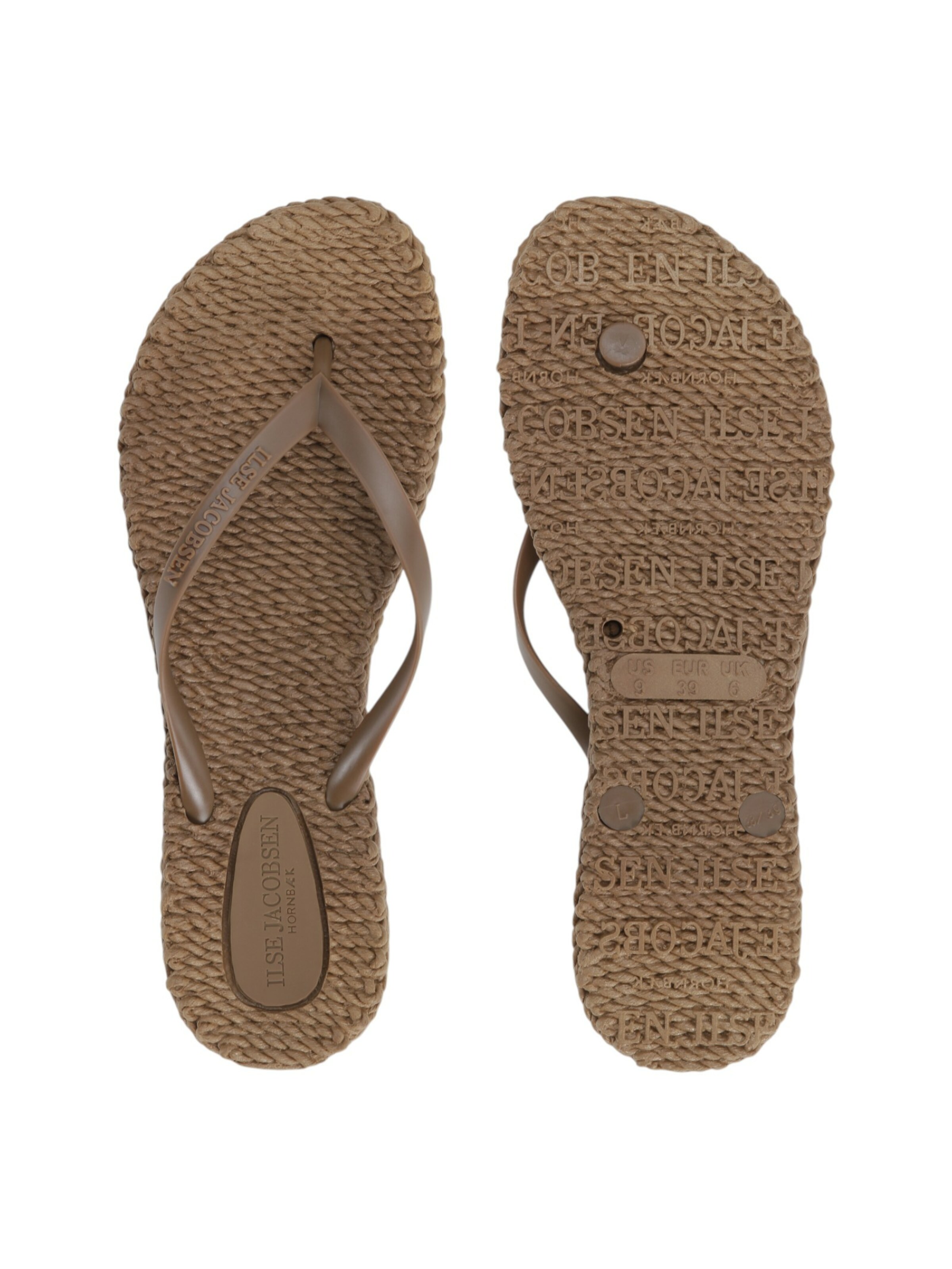 ILSE JACOBSEN T-Bar Sandals 'Cheerful 02' in Brown