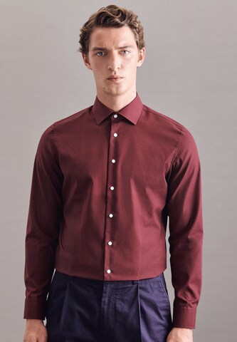 SEIDENSTICKER Slim fit Business shirt in Red