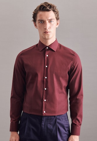 SEIDENSTICKER Slim fit Business Shirt in Red