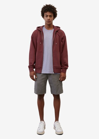 Marc O'Polo Zip-Up Hoodie in Red