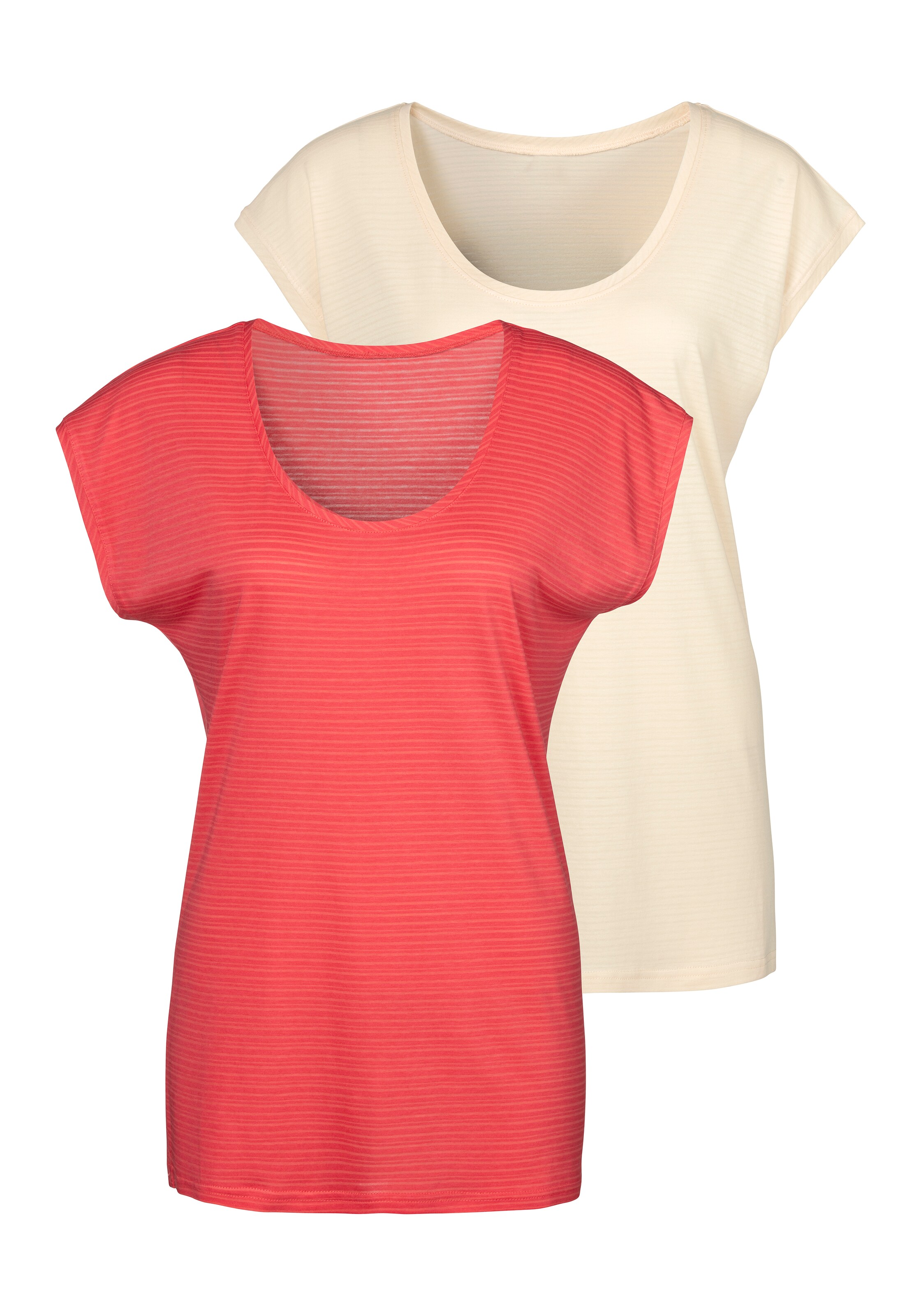 BEACH TIME Μπλουζάκι σε μπεζ: μπροστά