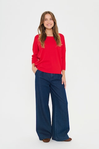 SAINT TROPEZ Pullover in Rot