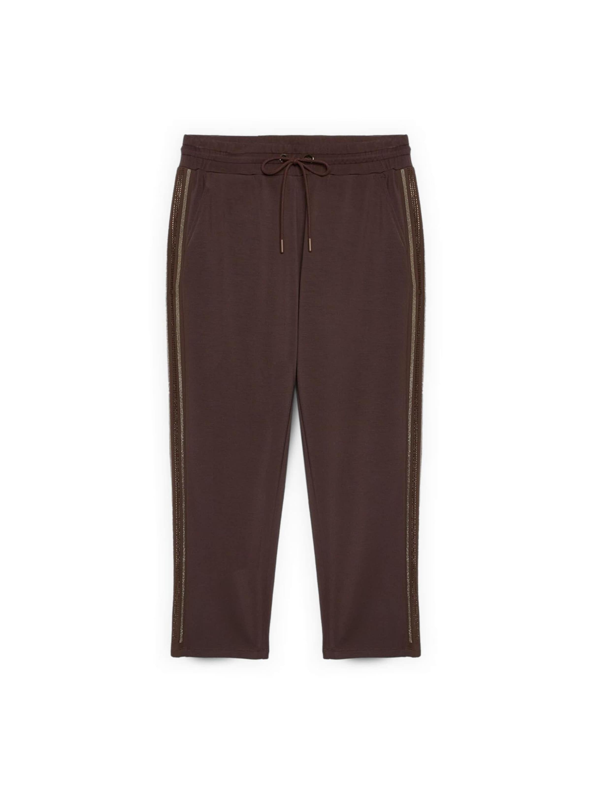 regular Pantaloni di Fiorella Rubino in marrone: frontale