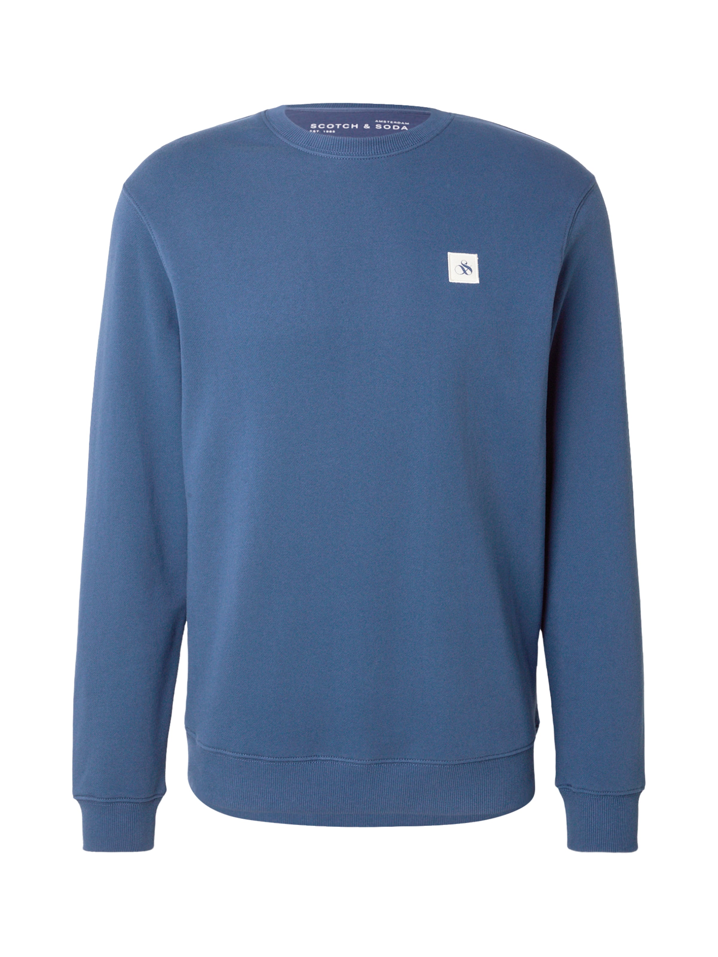 SCOTCH & SODA Sweatshirt 'Seasonal Core' i blå: forside
