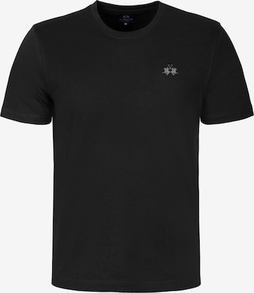La Martina T-Shirt in Schwarz: Vorderseite