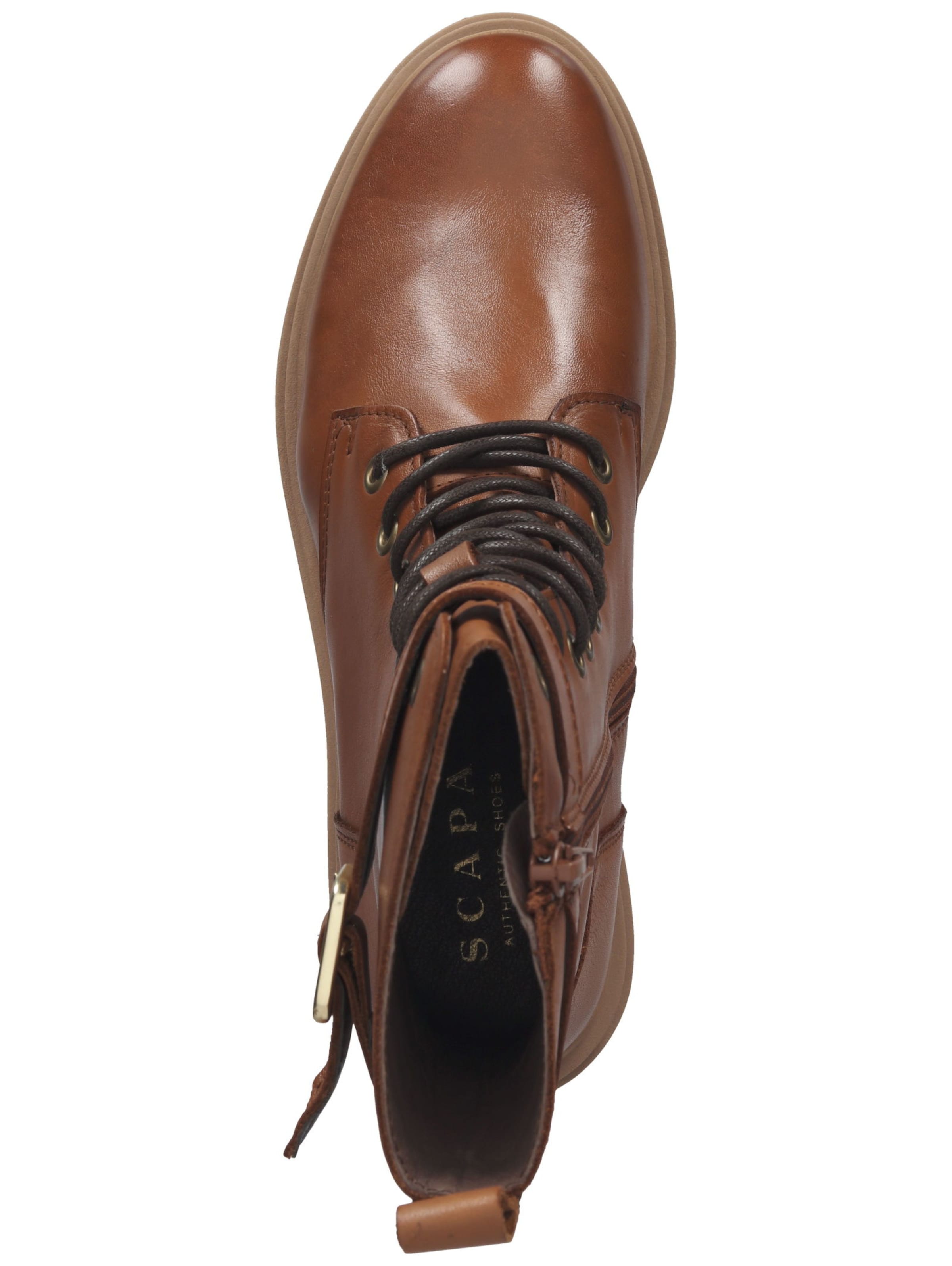 SCAPA Lace-up bootie in Brown