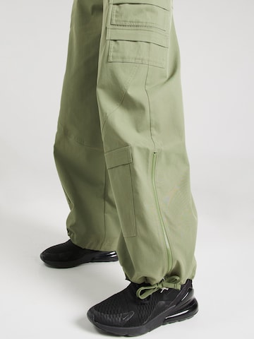 Wide Leg Pantalon cargo Jordan en vert