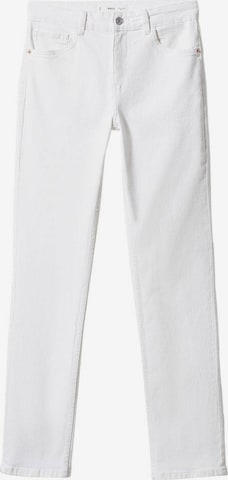 MANGO Slimfit Jeans 'Nayara' in Wit: voorkant
