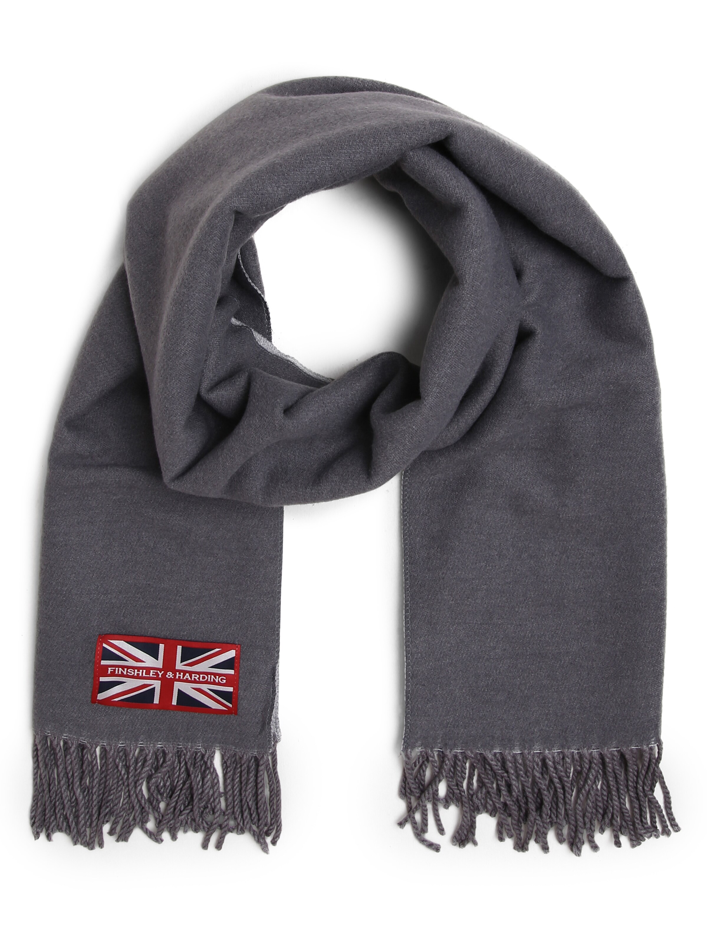 Finshley & Harding London Sjaal ' ' in Grijs: voorkant